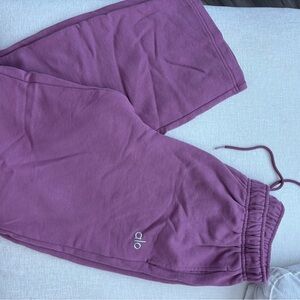 Alo Straight Leg Sweatpants - Purple